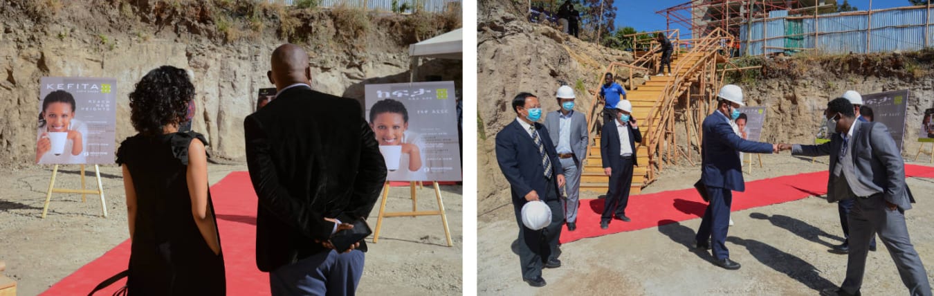 Guests and contractors arrive to the Kefita groundbreaking ceremony Guests and contractors arrive to the Kefita groundbreaking ceremony